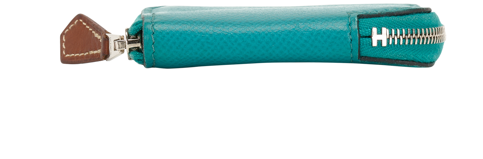 Hermes Silk'In Compact Wallet, &pound;295, Accessories, Green, Leather, Top view